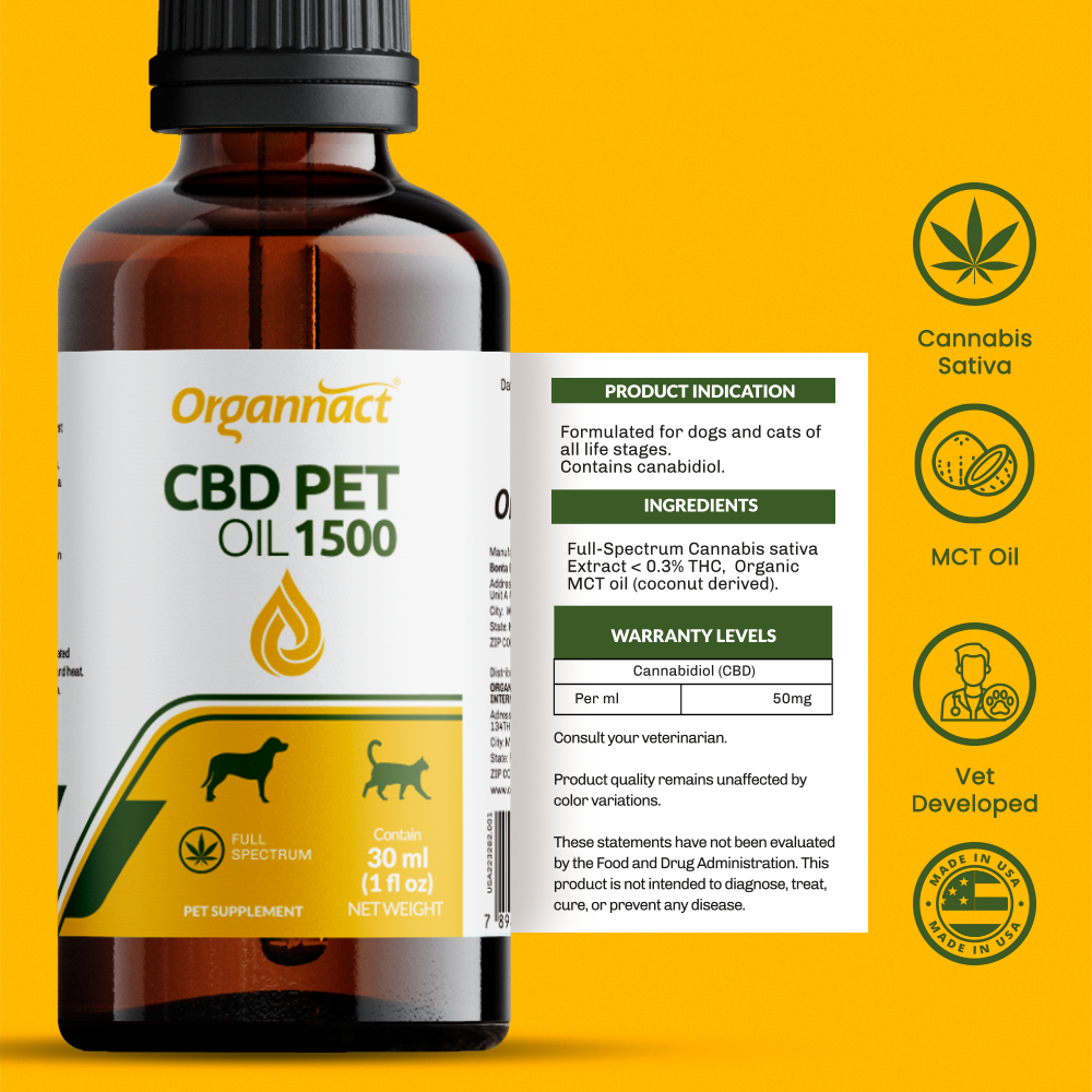 CBD PET OIL 1500